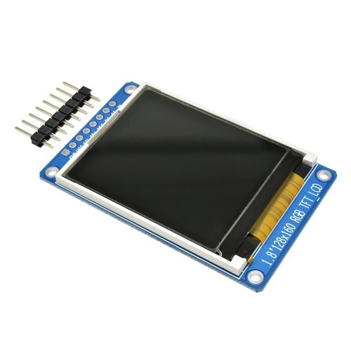 1.8" TFT LCD displej ST7735S – 128x160 pixelov, SPI, plnofarebný modul pre Arduino